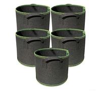 Bolsas de cultivo enfocadas en la aireación del suelo, diseñadas para imitar las condiciones naturales del suelo para una mejor absorción de nutrientes (18 x 15 cm)
