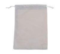 Bolsas de dados con cordón para juegos de mesa, cartas de transferencia, juguetes, joyas, bolsa de almacenamiento de 13 x 18 cm, bolsa de terciopelo para dados, plateado, Talla única