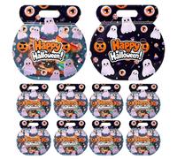 Bolsas de de Halloween 10 fundas con estampado Trick or Treat | Bolsas de Halloween truco oro Treat para galletas chocolates congelados fiestas temáticas actividades