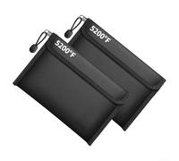 Bolsas de dinero ignífugas - Bolsa de aislamiento resistente al calor de 8 capas, bolsa impermeable y resistente al desgarro para dinero en efectivo, recibos, facturas, documentos de viaje