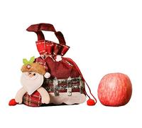 Bolsas de dulces con cordón, bolsas de dulces con cordón para galletas - Bolsas de galletas navideñas para dulces, bolsas portátiles para muñecas de Nochebuena para niños Bellv