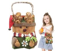 Bolsas de dulces de dibujos animados,Bolsas de dulces de Navidad | Bolsas de dulces multifuncionales para dibujos animados - La bolsa de asas portátil con asa, bolsas de regalo para festivales para du