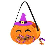 Bolsas de dulces de Halloween, bolsas de truco o trato - Bolsa de regalos de caramelos de calabaza no tejida,Bolsas reutilizables de Halloween para truco o trato, suministros para recuerdos de fiesta