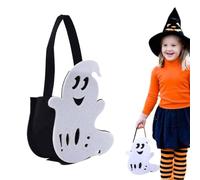 Bolsas de dulces de Halloween con forma de fantasma, bolsas de dulces de calabaza de Halloween, bolsas de truco o trato, adecuadas para fiestas de Halloween