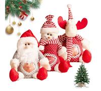 Bolsas De Dulces De Navidad - 3 Piezas Santa Snowman Elk Candy - Christmas Treat Pouch Para Holiday Holiday Food Snack Popcorn Chocolate Cookie Baking Kids Party Favors