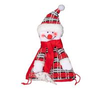 Bolsas de dulces de Navidad, bolsas de tela para caramelos, bolsas de regalo de vacaciones, bolsas de tela de Papá Noel, bolsas de decoración de Navidad, bolsas de regalo reutilizables con cordón para