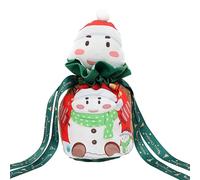Bolsas de dulces de Nochebuena, bolsas de dulces de Navidad, bolsa con cordón, bolsa de impresión de dibujos animados de terciopelo para niños, envoltura de fiesta de vacaciones