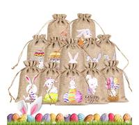 Bolsas de dulces de Pascua, bolsas de regalo de boda, bolsas de cumpleaños, bolsas de celebración de Año Nuevo, bolsas de burbujas, bolsas de Mimoqk Bunny, bolsas de Pascua Burlap, Burlap Easter Bags,
