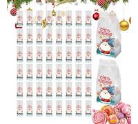 Bolsas de dulces navideñas: gran almacenamiento para golosinas navideñas, bolsas de regalo para aperitivos dulces, soportes estables y reutilizables, bolsas de postre decorativas vivas, versátiles