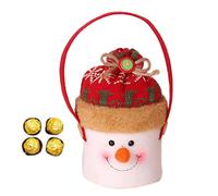 Bolsas De Dulces Navideños, Pequeñas Bolsas De Regalos Navideños Para Dulces - Bolsas de tela para envolver | Bolso temático de la Navidad del diseño de la manija de la cuerda para los favores de fies