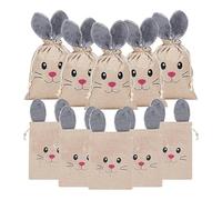 Bolsas De Dulces Para Pascua 10 Piezas Bolsita de de Conejito | Bolsa Para Envasar Tentempiés Para Ninos Ninas Aula Cesta Regalo Reunion Familiar Eventos Tematicos Tiendas De Chocolate
