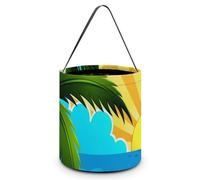 Bolsas de dulces reutilizables con diseño de árbol de coco para Halloween, para decoración de fiestas y días festivos