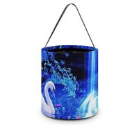 Bolsas de dulces reutilizables con diseño de cascada de cisne, para Halloween, para decoración de fiestas y días festivos