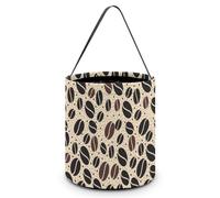 Bolsas de dulces reutilizables con forma de grano de café para Halloween, para decoración de fiestas y días festivos