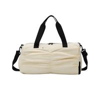 Bolsas de entrenamiento funcionales de gran capacidad con diseño de separación en seco y húmedo, ideales para fitness, viajes, organización esencial, práctica bolsa deportiva, beige, Mass Beauty