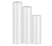 Bolsas de envasado al vacío, 3 rollos de lámina de envasado al vacío, sin BPA, reutilizables, adecuadas para el almacenamiento de alimentos