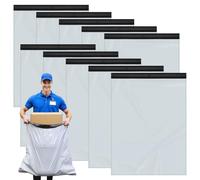 Bolsas de envío Vinted grandes, 60 cm x 80 cm, 10 pcs, bolsa impermeable, opaca, autoadhesiva y reutilizable, ideal para enviar paquetes, sobre de plástico para expedición, 55 g cada una.