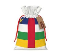 Bolsas de envoltura reutilizables con estampado de bandera de África Central, bolsas de envoltura versátiles para ocasiones especiales, aniversarios, fiestas más