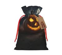 Bolsas de envoltura reutilizables con estampado de calabaza de Halloween, bolsas de envoltura versátiles para ocasiones especiales, aniversarios, fiestas más