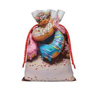 Bolsas de envoltura reutilizables con estampado de donas, bolsas versátiles para ocasiones especiales, aniversarios, fiestas más
