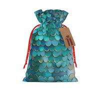 Bolsas de envoltura reutilizables con estampado de escamas de sirena, bolsas de envoltura versátiles para ocasiones especiales, aniversarios, fiestas más