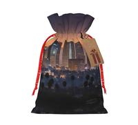 Bolsas de envoltura reutilizables con estampado de horizonte de Los Ángeles, bolsas de envoltura versátiles para ocasiones especiales, aniversarios, fiestas más