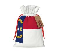 Bolsas de envoltura reutilizables con estampado de la bandera del estado de Carolina del Norte, bolsas de envoltura versátiles para ocasiones especiales, aniversarios, fiestas más