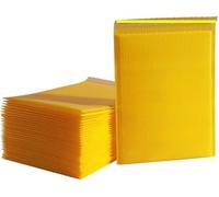 Bolsas de espesor de burbujas. 30 sobres acolchados autoadhesivos tipo burbuja, multicolor, varios tamaños(Giallo,18 * 23cm)