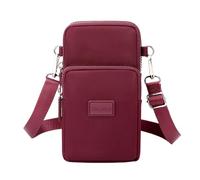 Bolsas de esquí 2 pares nueva bolsa de teléfono bolso de hombro bolsa de hombro bolsa de almacenamiento al aire libre bolsa de pierna bolsas señ, rojo, Talla única
