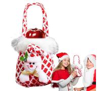 Bolsas De Favor Navideñas - Decoración del Hogar de Papá Noel Reutilizable con Asa - Decoración Para Fiesta De Navidad - Para Niños Adultos Familia Amigos Halloween Víspera Fiestas Navideñas