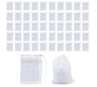 Bolsas De Filtro De 50 Piezas, Bolsas De Muselina De Algodón, Bolsas De Té, Bolsas De Alimentos, Bolsas Con Cordón Multiusos, Bolsas De Especias Para Cocinar, Reutilizables