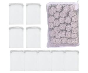 Bolsas de filtro de acuario - Fish Tank Media Packs Adultos, Bolsas Finas A Prueba de Derramos, de Tamiz de Nylon Micron con Cordón Para Queso, , Cafetería, Vino Y Elaboración Casera Agua