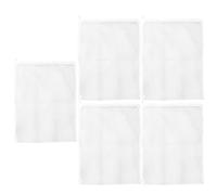 Bolsas de filtro de acuario | Poliéster, paquete de 5, 3 mallas de malla para anillos de cerámica de roca | Para filtración de acuarios de agua dulce y salada