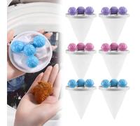 Bolsas de Filtro de Pelusa para Lavadora, 6 Piezas Bolso de Malla Flotante Colector de Pelo, Reutilizable Atrapa Pelos Lavadora, para Lavadora para Eliminar el Pelo Polvo Suciedad