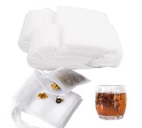 Bolsas de filtro de té desechables con cordón， bolsa de té bolsas de filtro de té，para llenar con cordón，Bolsitas De Te para Té Fragante, Especias, Vainilla, Lavanda, sueltas, Café