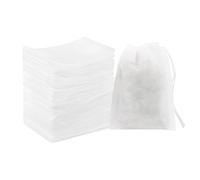 Bolsas de filtro de té para rellenar, de fieltro resistente al calor, 100 bolsas de filtro de cocina para sopas y caldos, para cocina, viajes, oficina, para condimentar sopas, caldo de hueso