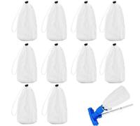 Bolsas de filtro de vacío - Colador de sedimento, malla trampa de suciedad | Calcetines de repuesto duraderos para piscinas, peceras, estanques, unidades de baño al aire libre, bombas de agua