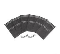 Bolsas de filtro de vacío de repuesto WS01025F2 bolsas de filtro húmedo y seco para aspiradora MultiFit VF2000 de taller de 2.5 a 5 galones de repuesto con bandas de montaje, paquete de 6