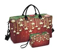 Bolsas de fin de semana de viaje, bolsa de gimnasio con diseño de estrella pequeña, bolsa de mano para llevar durante la noche con bolsa de aseo para avión, viajes, gimnasio, yoga