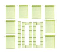 Bolsas de frutas de malla - Bolsa de malla para cubrir frutas, 15,2 x 20,3 cm, reutilizable, con cordón, protector de barrera para uvas, jardín, mango, verduras, fresa, tomate, arándano