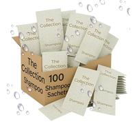 Bolsas de gel de champú, caja de 100 unidades de 10 ml, ideal para hoteles, B & B, vacaciones | Paquetes de bienvenida de hotel, mini artículos de tocador, gel de ducha de viaje, artículos esenciales