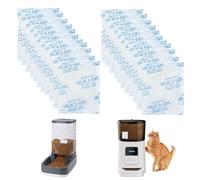 Bolsas de Gel de Sílice, 25 g x 22 Piezas, Desecante, Bolsa desecante de Humedad, Gel de Sílice Desecante, Desecante Recambio, Desecante de Gel de sílice, para comedero automático para Gatos de 5 l