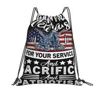 Bolsas De Gimnasia Gracias Veteranos Servicio Sacrificio Patriotismo Mochila Deportiva Deportiva Bolsas De Cuerdas Ajustable Mochila De Cuerdas para Yoga Gimnasia Deporte 36X42Cm