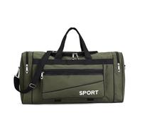Bolsas de Gimnasio para Hombres, Bolsa de Viaje con Bolsillo de Separación Húmedo Seco para Montaña, Camping, Escalada, Aerolínea, Senderismo (Verde)