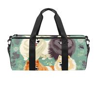 Bolsas de gimnasio para hombres, bolsas de viaje para mujeres, bolsa de entrenamiento, L19s8yz4vue, 17.7x9x9 in, Moderno