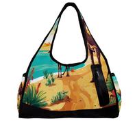 Bolsas de gimnasio para hombres, bolsas de viaje para mujeres, bolsa de entrenamiento, M40a8sd5gms, 18.5x6.5x10.6 in, Moderna