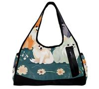 Bolsas de gimnasio para hombres, bolsas de viaje para mujeres, bolsa de entrenamiento, R74b4io1zui, 18.5x6.5x10.6 in, Moderno