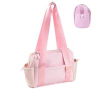 Bolsas de Gimnasio portátiles de Piel sintética de 30,5 x 17,8 cm | color rosa, para mujer, bolsa de viaje, bolsas de deporte portátiles con compartimento para zapatos para botellas, artículos