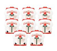 Bolsas de golosinas - 8 piezas Bolsas reutilizables para refrigerios navideños, contenedores festivos | Material de papel ligero y resistente, perfecto para galletas, dulces, cupcakes, brownies, choco