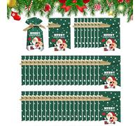 Bolsas De Golosinas De Navidad Con Cordón | 50 Piezas De Bolsitas Para Favor De Fiesta Coloridas Y Reutilizables - Bolsa De Caramelos Y Aperitivos De Navidad,Para Adultos, Amantes, Familia, Niños y Ni